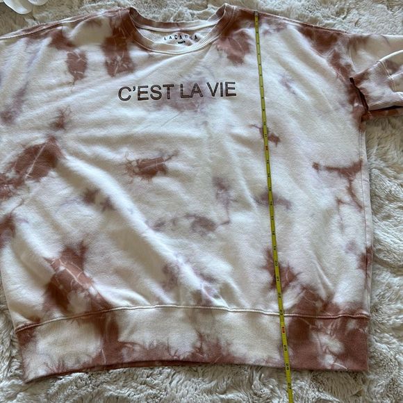 LACAUSA Sweatshirt C’est La Vie Tie Dye - Picture 5 of 6